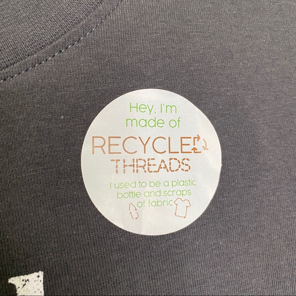New Recycled Threads Cool People Recycle Crop Tee - Picture 4 of 6